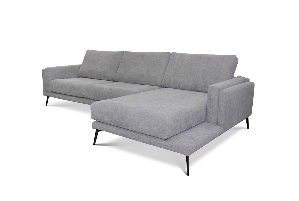 "Walker" диван с оттоманкой S; нераскл.; 3L8R; правый; Mega 17 (38564) (гр. 1)