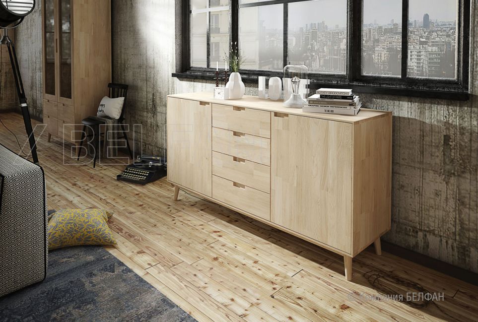 Тумба "Ирвинг" 3 массив дуба 5