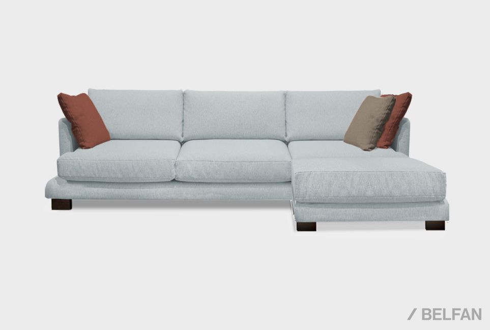 "Леформ" диван 3-х местный с пуфом 1