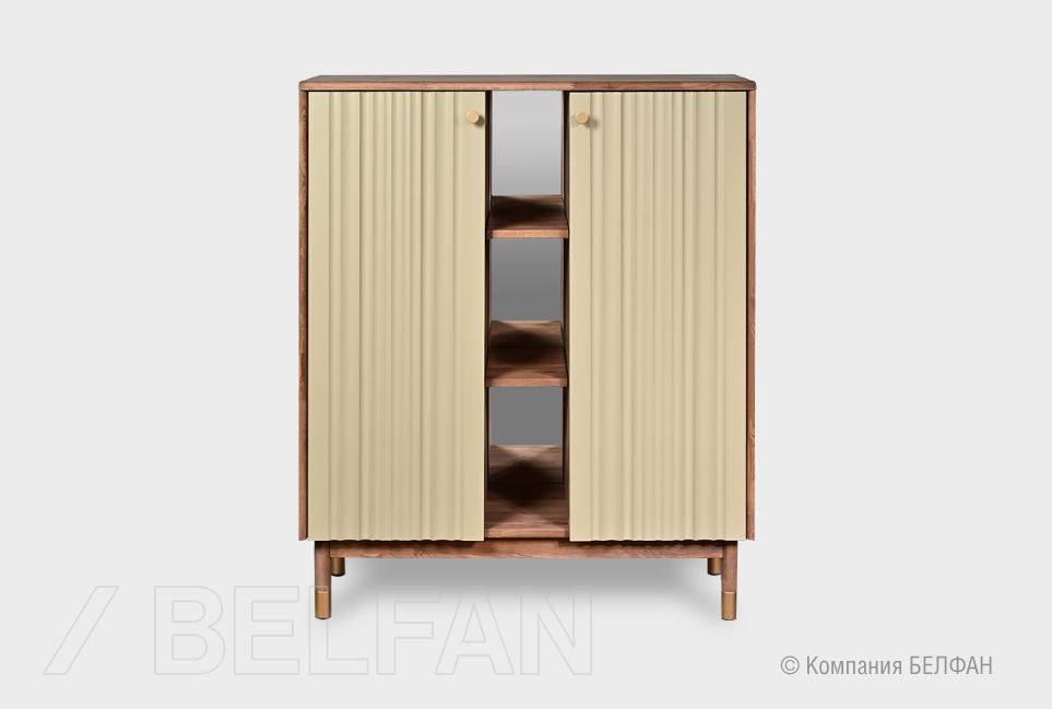 Тумба высокая "Меридиан" массив дуба, МДФ 7