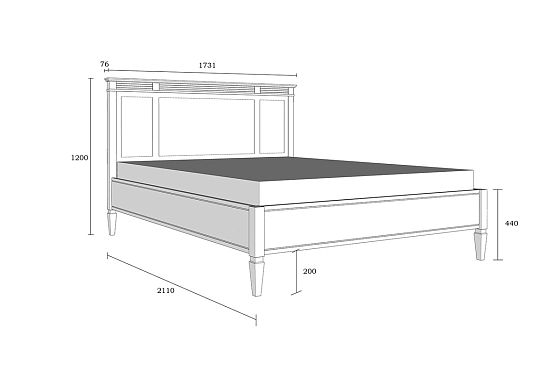 Кровать "Ольса" массив сосны 3