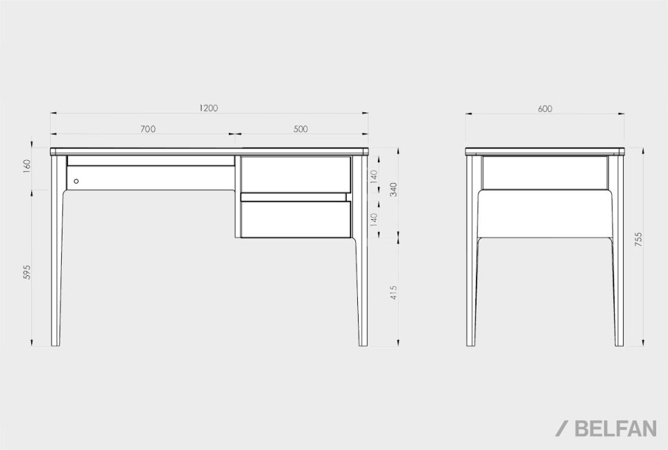 Стол письменный "Уоллстрит" массив дуба, МДФ 11