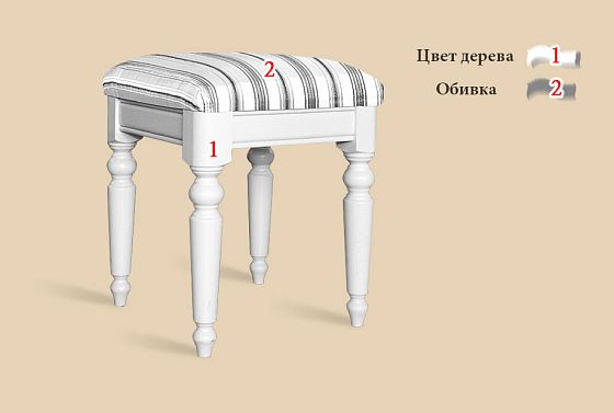 Банкетка "Лика" (маленькая) массив и шпон дуба 4
