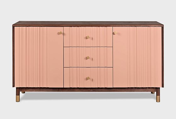 Тумба "Меридиан" 3 (с ящиками) массив дуба, МДФ 5