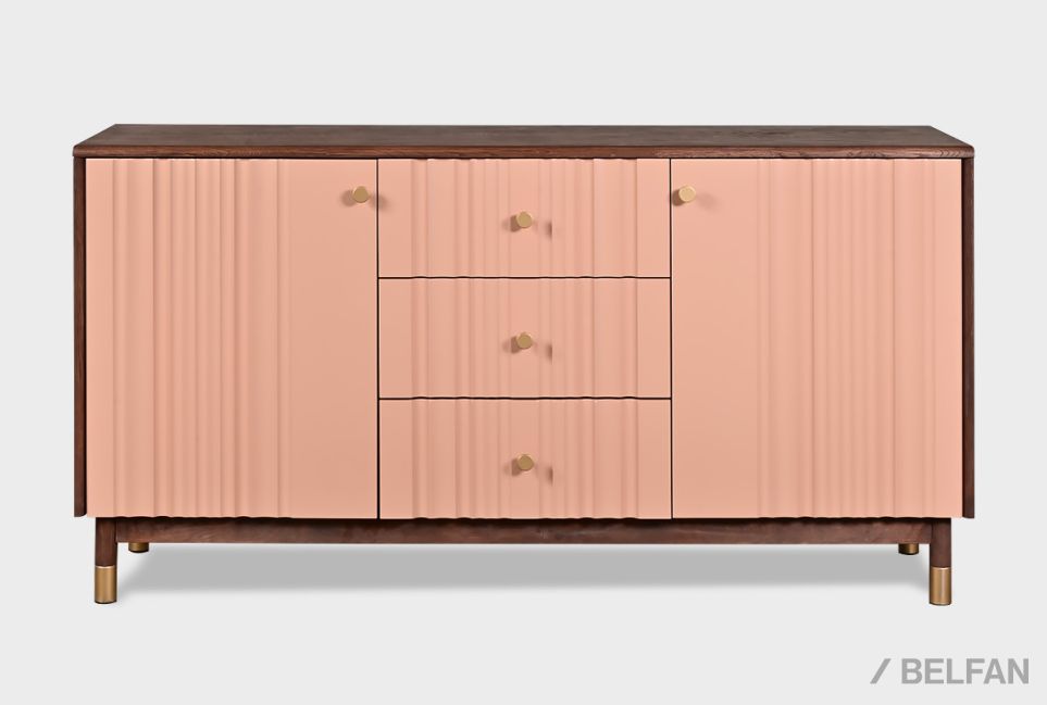 Тумба "Меридиан" 3 (с ящиками) массив дуба, МДФ 2