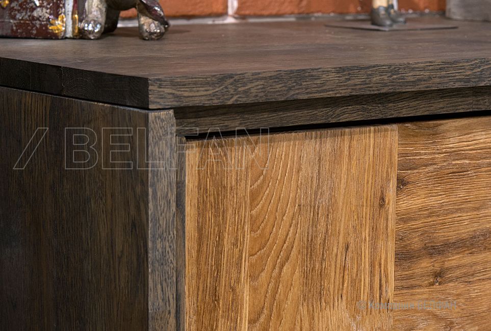 Тумба "Cube Design" 3 массив и шпон дуба 3