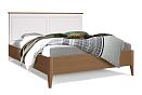 Кровать "Кённинг"; с основанием, без матраса; (1600x2000); дуб натуральный, белый дуб