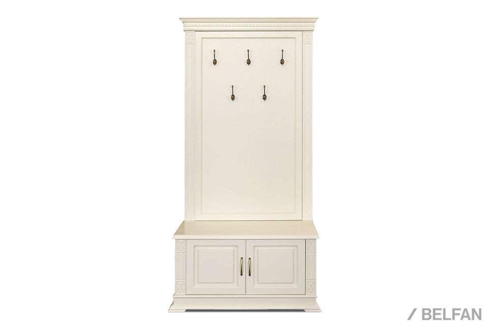 Тумба с вешалкой "Верди Люкс" 05 массив и шпон дуба 2