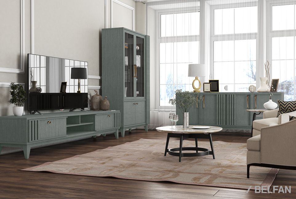 Тумба под ТВ "Chicago" 170 массив и шпон дуба 3