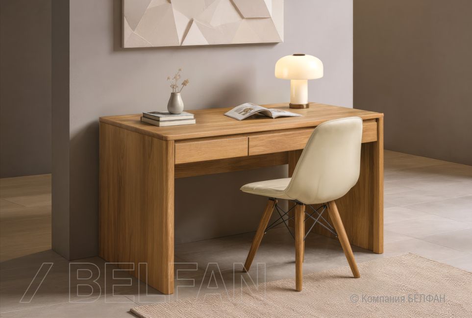 Стол письменный "Норд" массив дуба 1