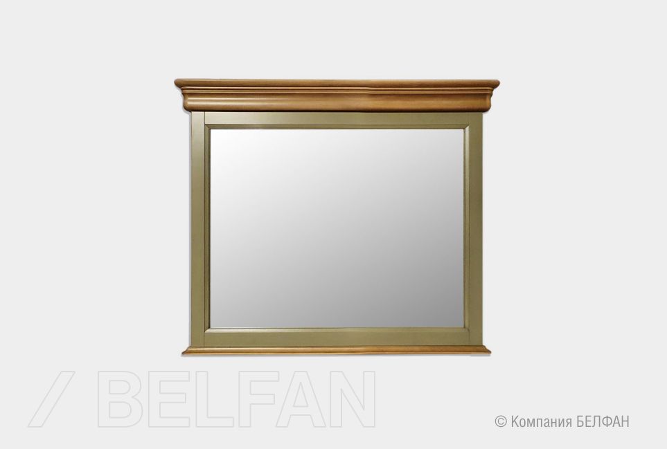 Зеркало "Оливия" 115 массив и шпон ольхи 2
