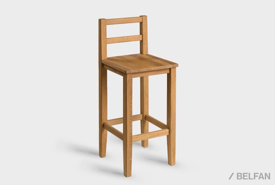 Стул барный "Берген" П массив дуба 1