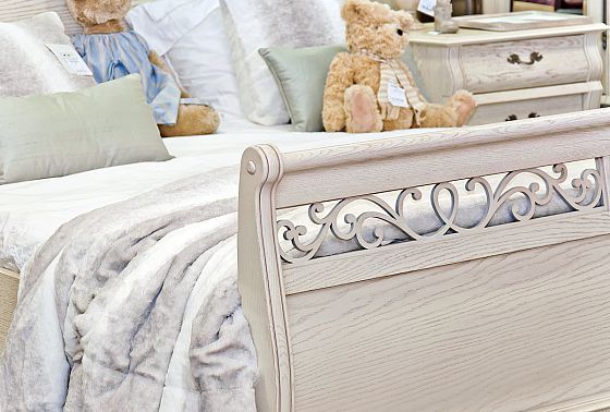 Кровать "Тэфи" (высокое изножье) массив и шпон дуба 3