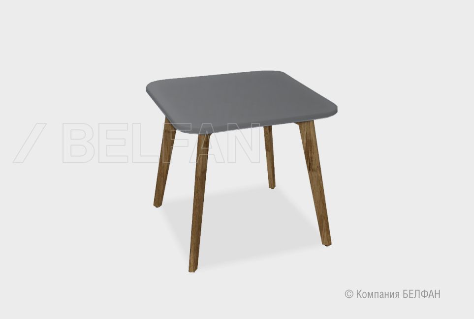 Стол журнальный "Wallstreet" квадратный 262 массив дуба, МДФ 1