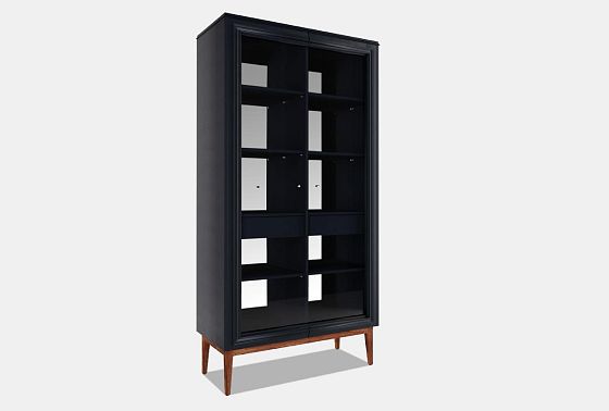 Витрина 2-х дв. "Сакраменто" массив и шпон дуба, МДФ 4