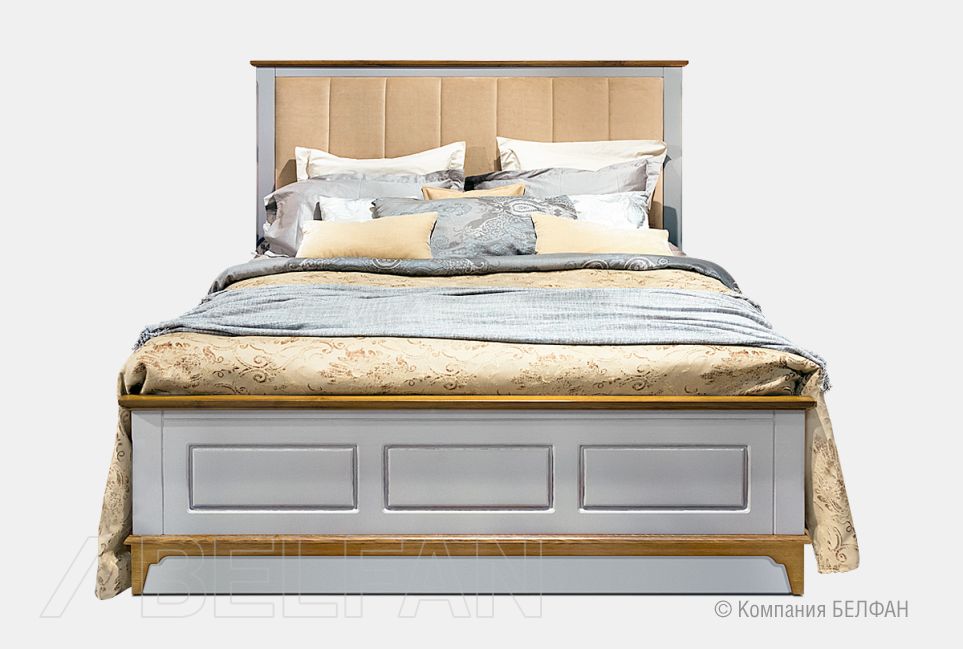 Кровать "Brianson" массив и шпон дуба, МДФ 2