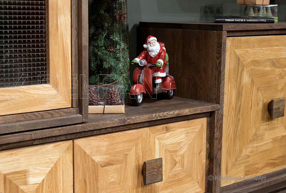 Модуль настенный "Cube Design" 1 массив и шпон дуба 4