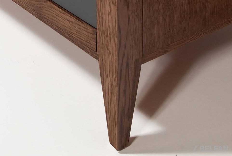 Витрина 1-но дверная "Dakota" (левая) массив и шпон дуба, МДФ 7