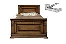Кровать "Верди Люкс" (высокое изножье) с подъемным механизмом; без матраса; (900x2000); венге