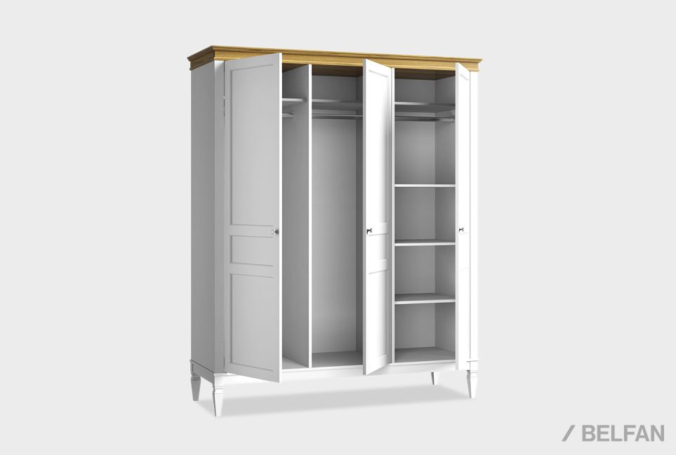 Шкаф для одежды 3-х дверный "Ольса-С" 30 массив сосны 4