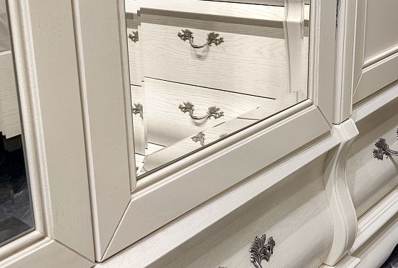 Шкаф для одежды "Тэфи" 4-х дв. с зеркалом массив и шпон дуба 3