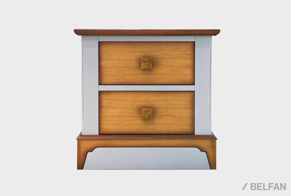 Тумба прикроватная "Brianson" массив и шпон дуба, МДФ 2
