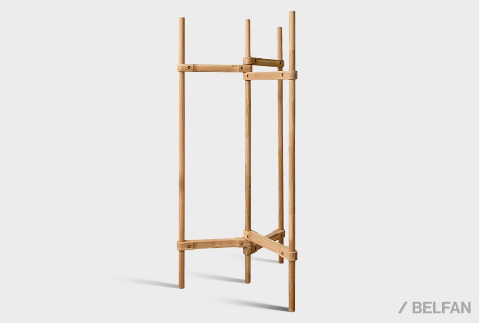 Вешалка напольная "Art Collection" (складная) массив дуба 1