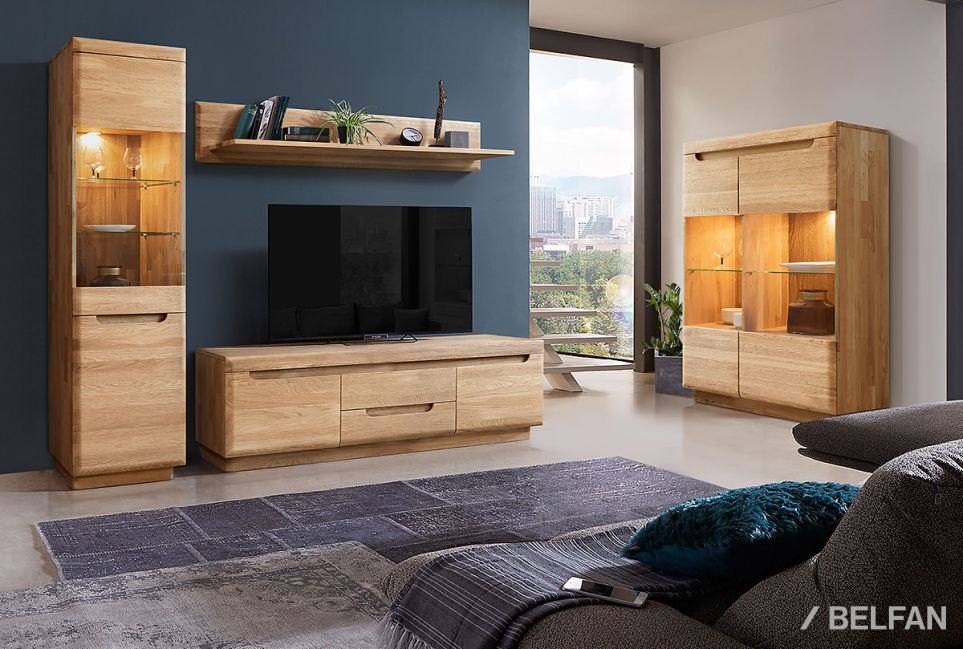 Витрина 1-но дверная "Bremen" (правая) массив дуба 3