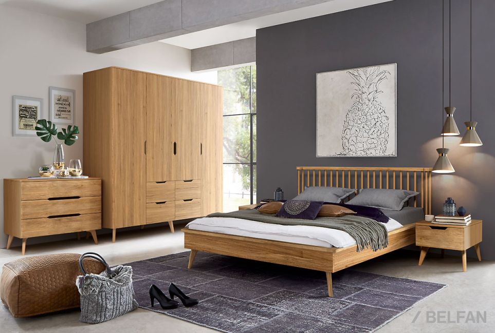 Тумба прикроватная "Elva" B-1 массив и шпон дуба 3