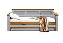 Кровать-диван под два матраса "Brianson"; с настилом, без матраса; (900х2000); муссон+дуб