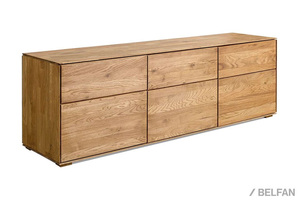 Тумба "Гринвуд" 3 (низкая) массив дуба 1