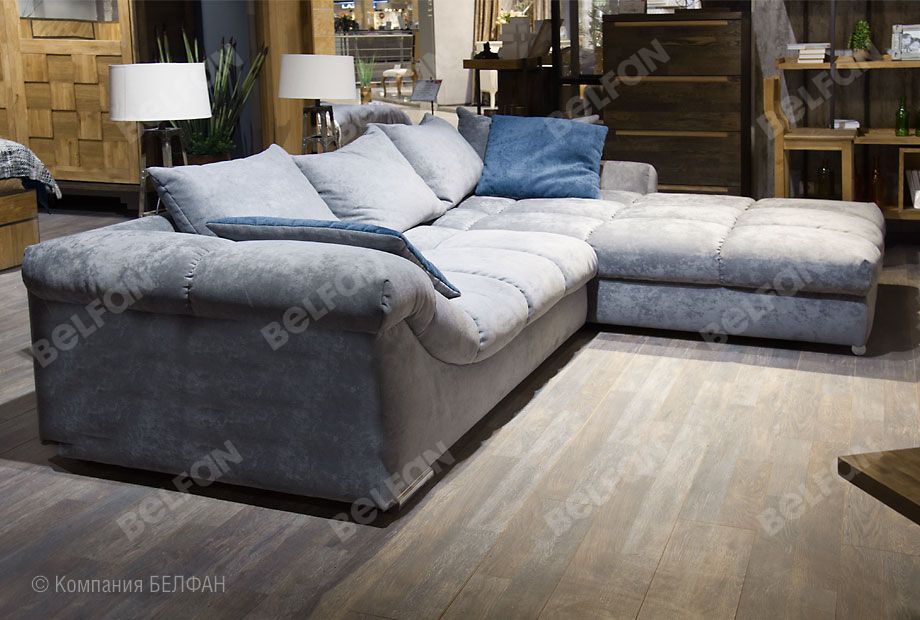 "Лаунж" диван с оттоманкой 3