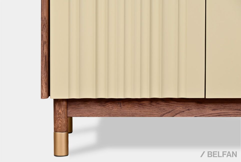 Тумба "Меридиан" 4 (комбинированная) массив дуба, МДФ 6