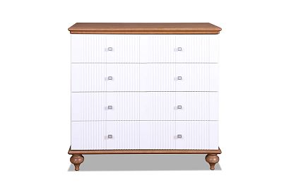 Комод "Рандеву" 04; белый лак+антик 24