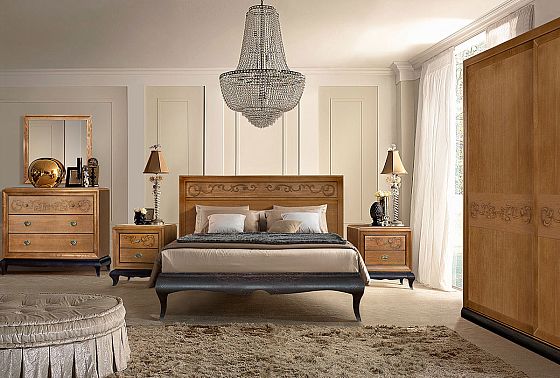 Тумба прикроватная "Соната" (декор) массив и шпон дуба 8