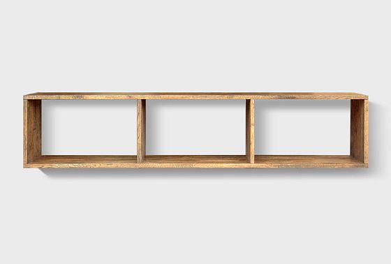 Полка настенная "Cube Design" 3 массив дуба 4