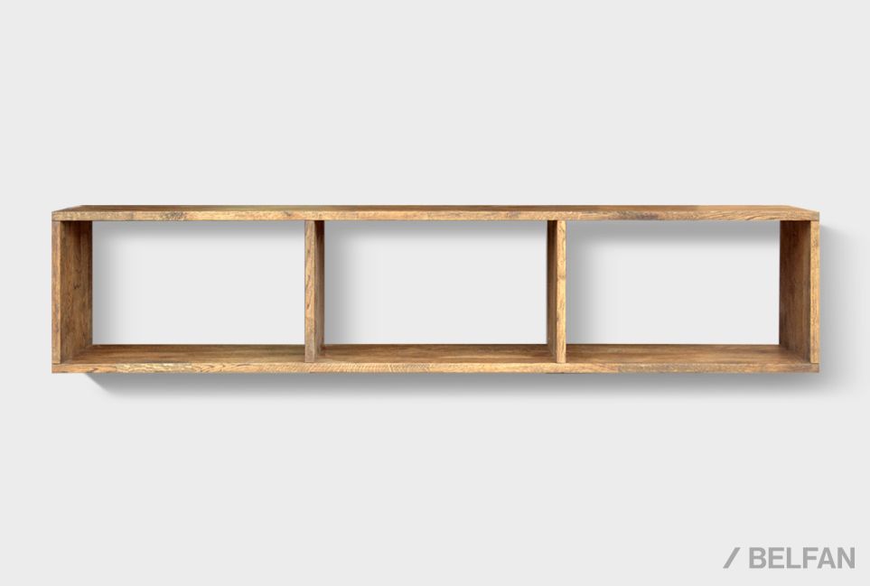 Полка настенная "Cube Design" 3 массив дуба 1
