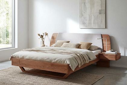 Кровать "Монблан" (с прикроватными тумбами)