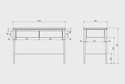 Стол-консоль "Wallstreet"
