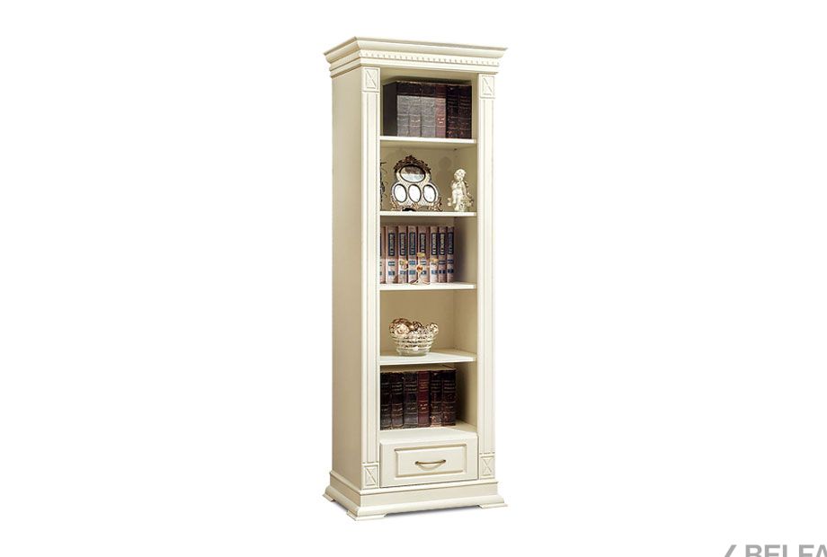 Стеллаж "Верди Люкс 1" массив и шпон дуба 1