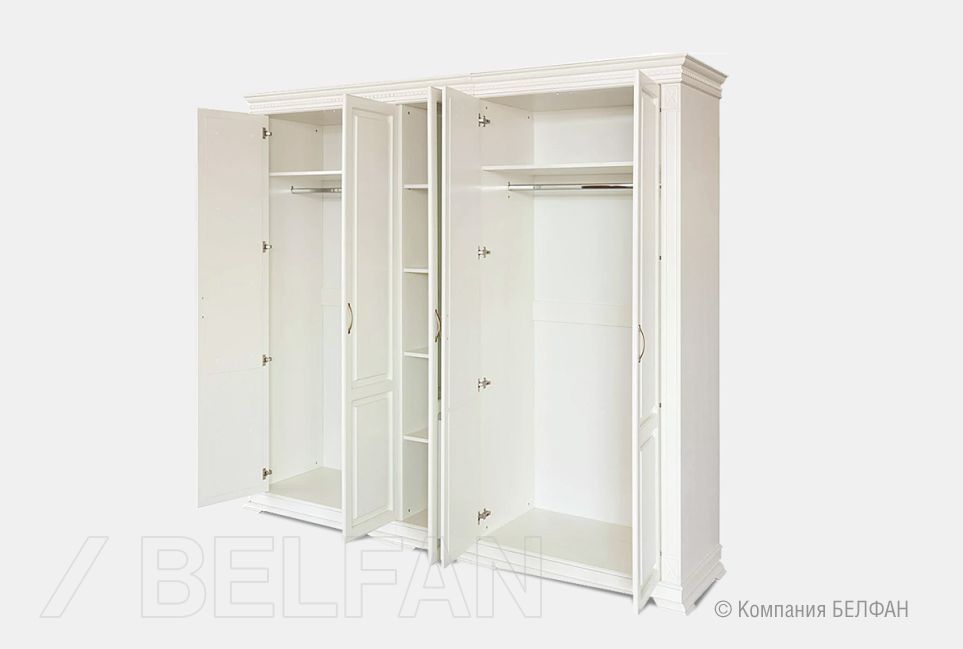 Шкаф 5-ти дверный "Верди Люкс" массив и шпон дуба 2