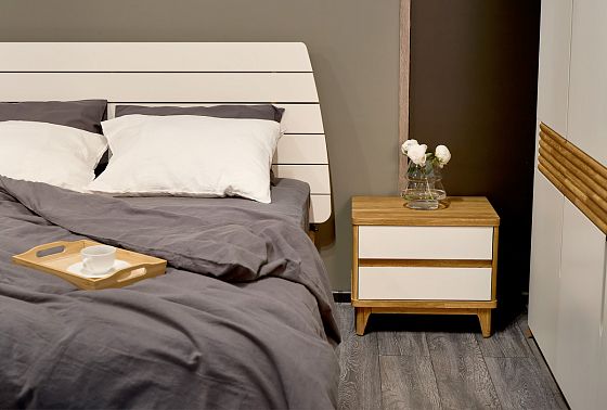 Тумба прикроватная "Wallstreet" массив дуба, МДФ 14