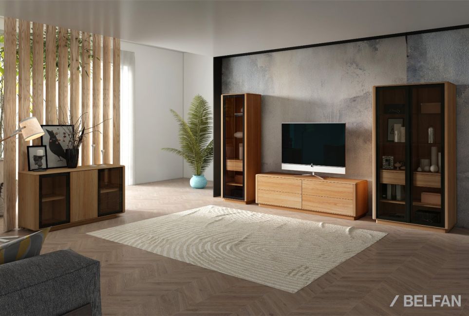 Тумба под ТВ "Origin" массив дуба 3