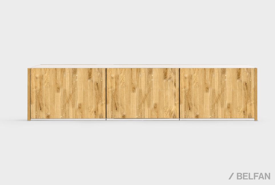 Дополнительная секция для шкафа 3-х дв. "Уоллстрит" массив дуба, МДФ 1