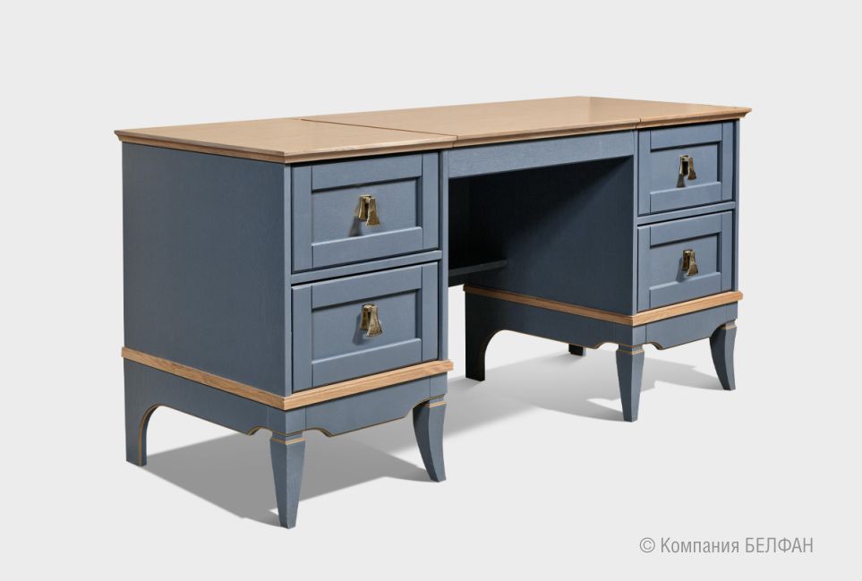 Стол туалетный "Стюарт" (2 тумбы) массив и шпон дуба 1