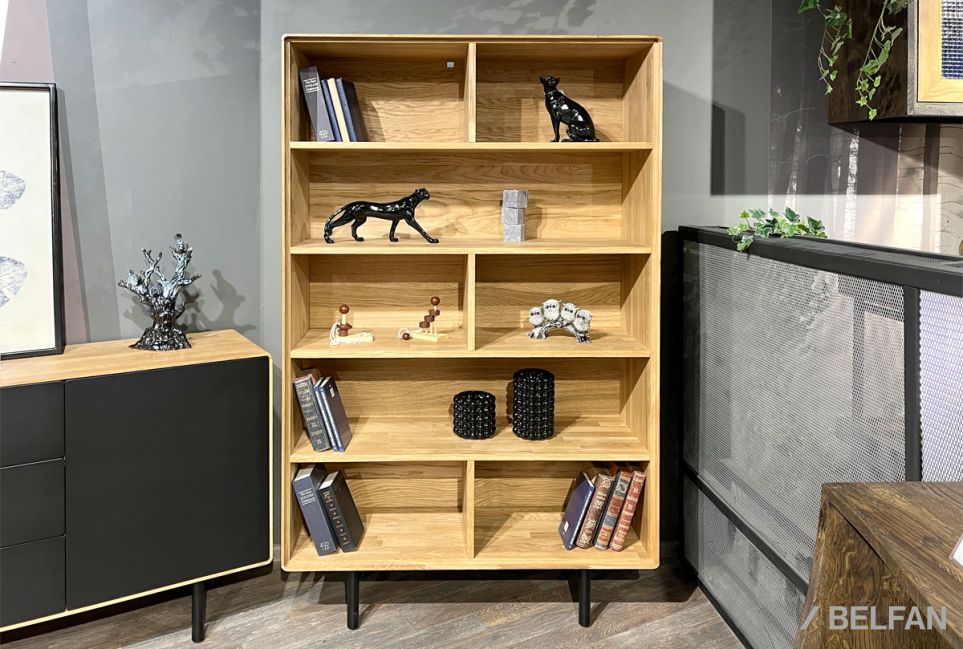 Стеллаж "Norman" 2 массив дуба, металл 5