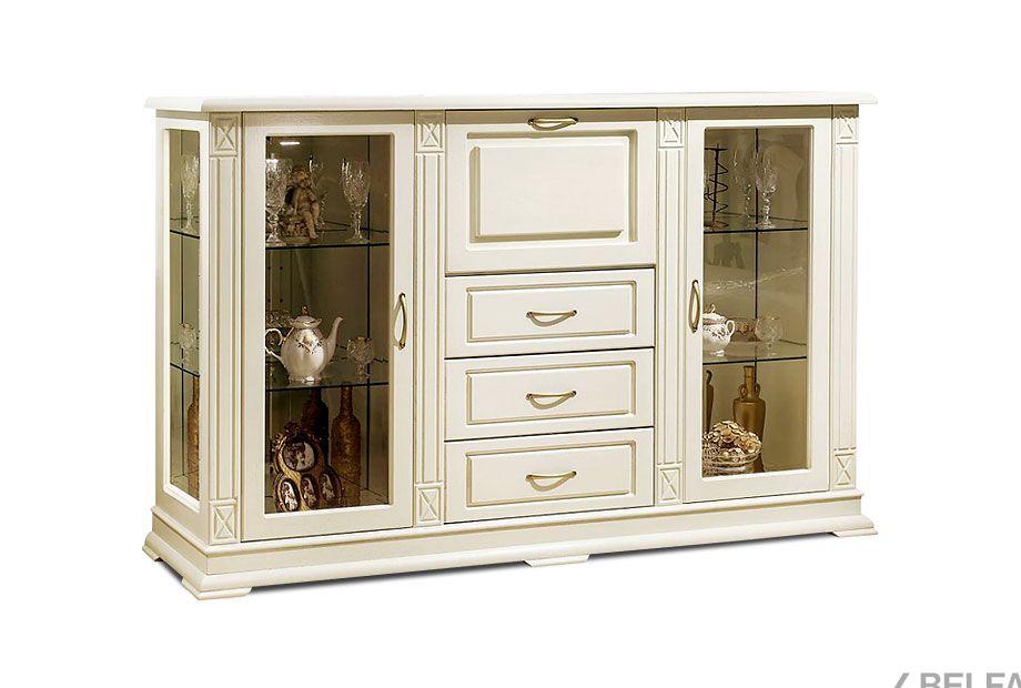 Тумба "Верди Люкс 3/3з" массив и шпон дуба 2