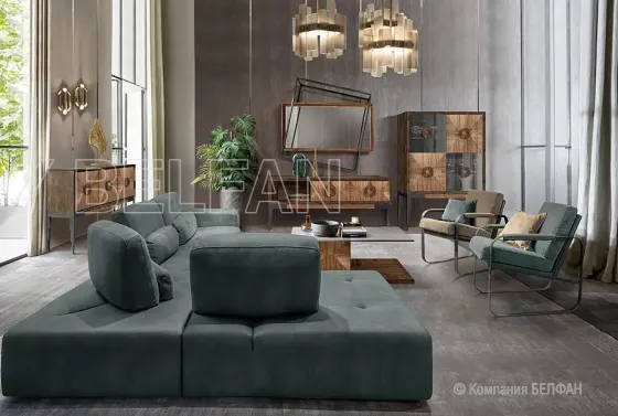 БАКСТЕР угловой диван с оттоманкой #4