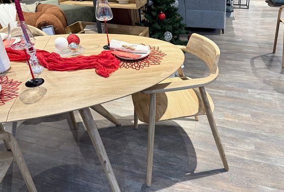 Стол обеденный "Кармен" (раскладной) массив дуба 6