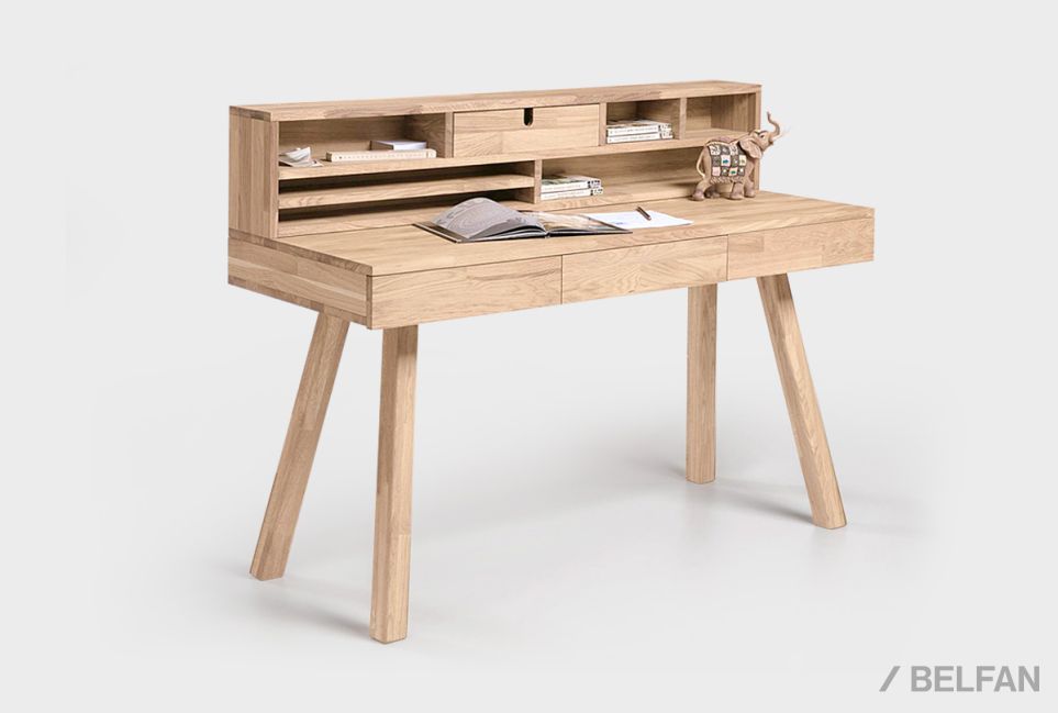 Стол письменный "Берген" Д массив дуба 1